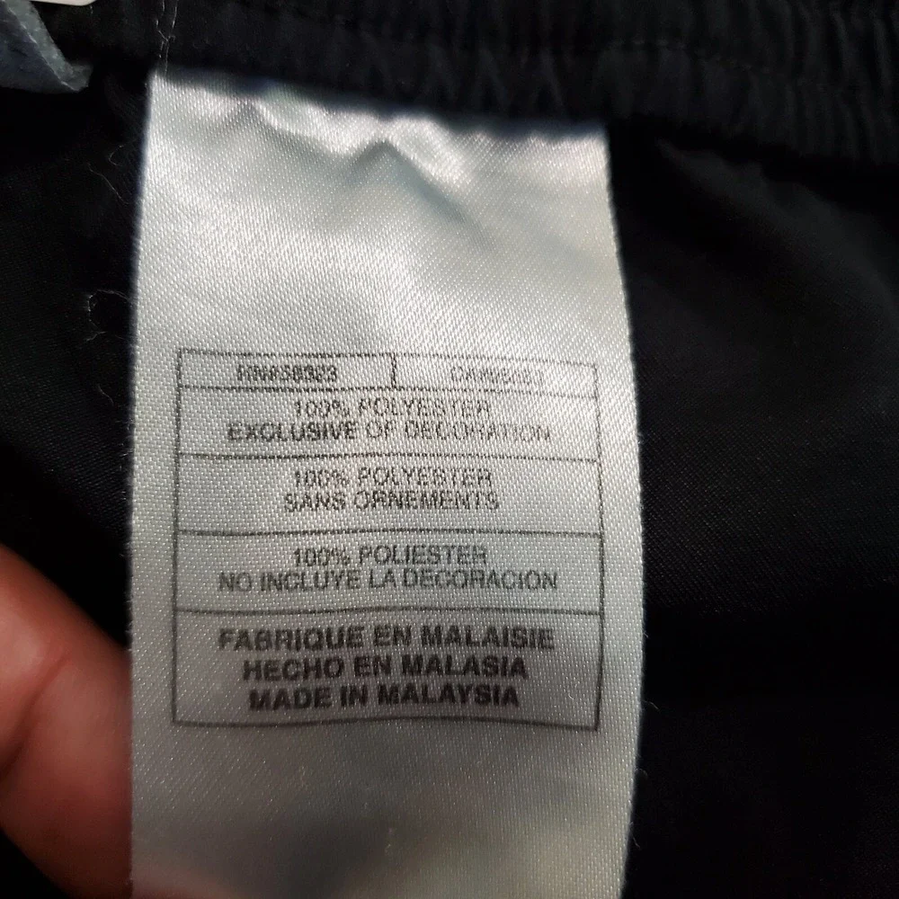 Nike Women Activewear Shorts Medium Black Logo Workout Gym Running READ